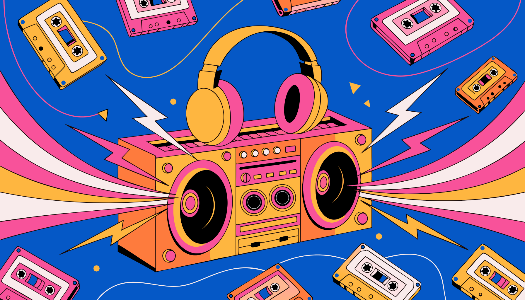 音箱插画