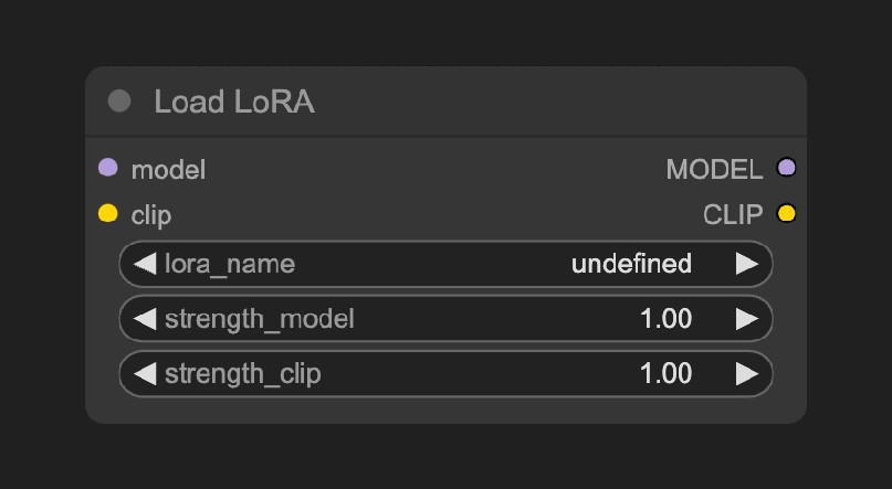 Load LoRA 节点