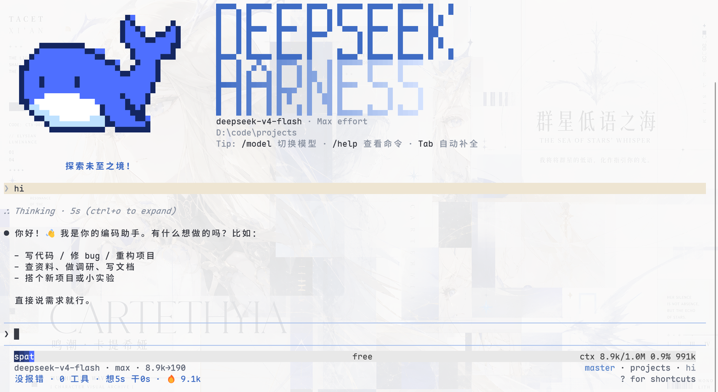dsh-TUI 首屏截图